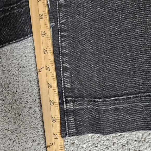 Driftwood Martha Jeans Women's 31 Black Wide Leg High Rise Denim Boho Chic - Picture 7 of 9